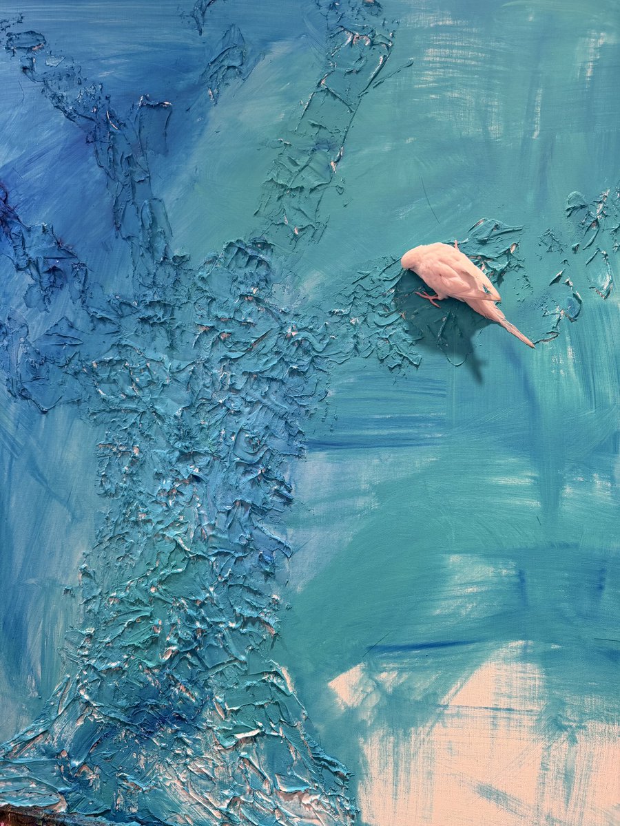 私の絵に なりたいらしい。 よく落ちないね