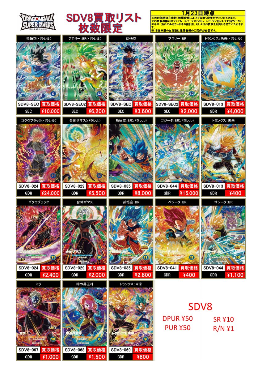 ピノ SDV8-044 パラレル DBSDV】ダイバーズ第8弾/GDR(パラレル)・SEC