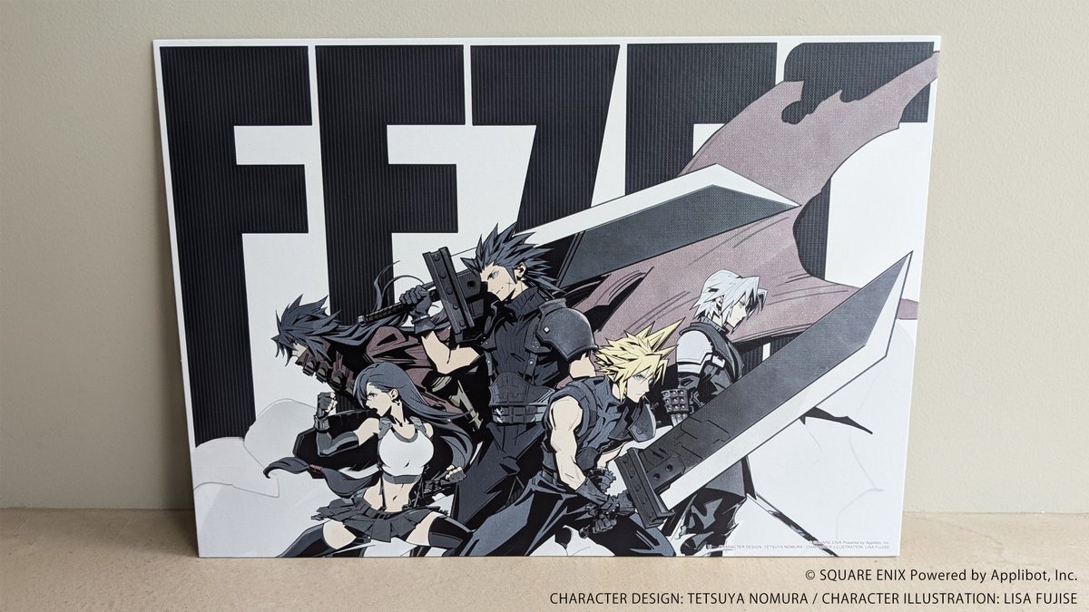 ファイナルファンタジー7 1周年オンラインくじ A賞 ビジュアルボード