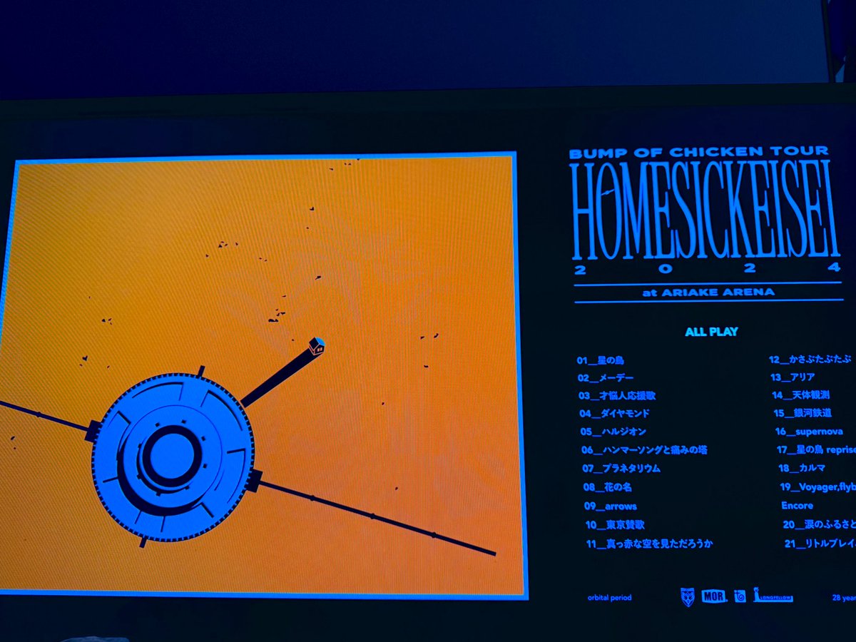 BUMP OF CHICKEN LIVE TOUR ホームシック衛星2024 Blu-ray DVD隠し映像