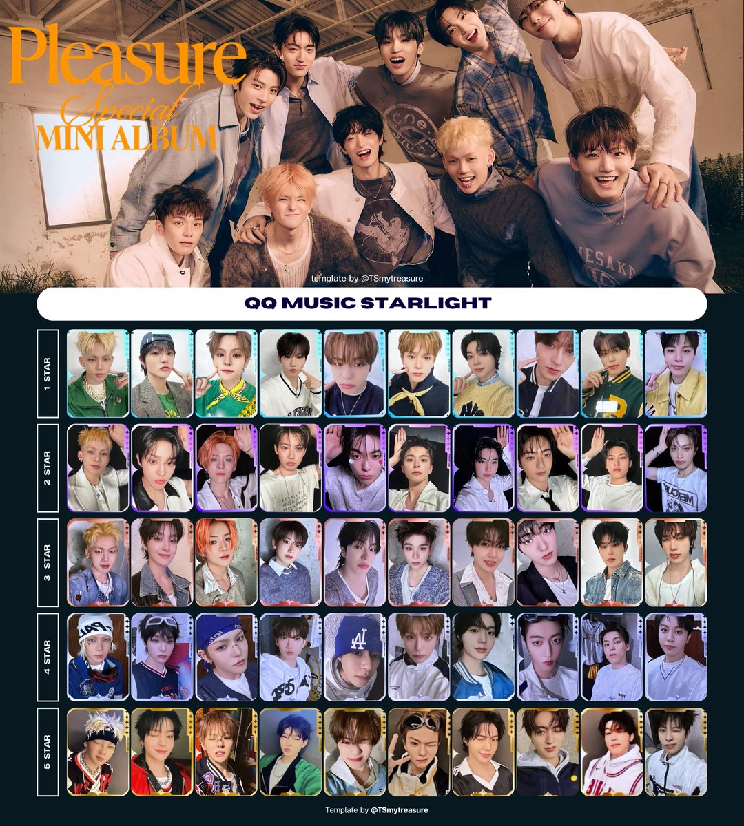 TREASURE SPECIAL MINI ALBUM [ PLEASURE ] ~ QQ MUSIC STARLIGHT