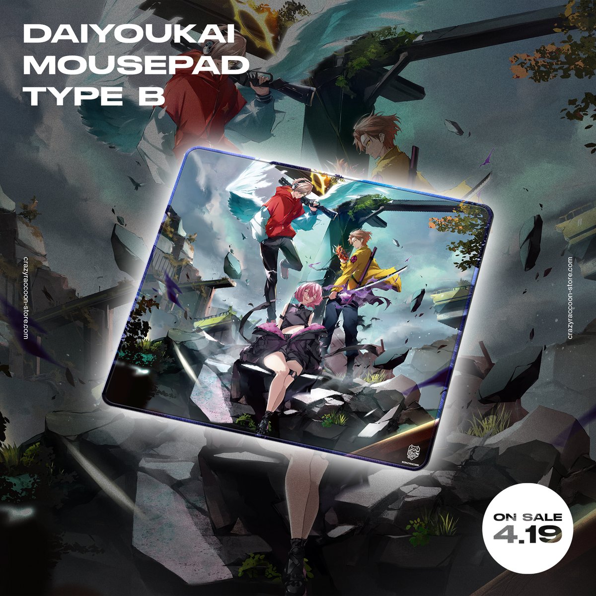 衝撃】CRAZY RACCOON マウスパッド予約開始 コレは…めちゃくちゃ売れる