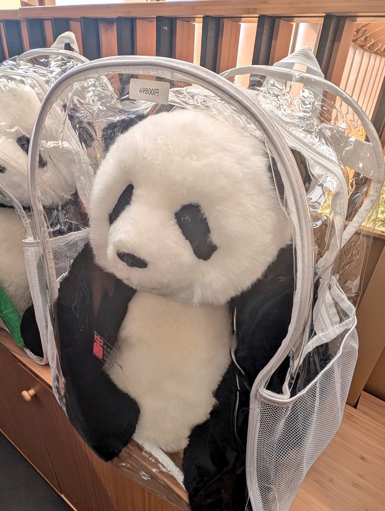 新品❣️ 大阪万博中国館 限定 パンダ ぬいぐるみ 脱着可ストラップ
