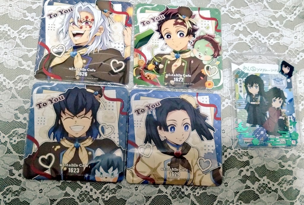 交換・譲渡】鬼滅の刃 ufotable バレンタイン ホワイトデー コースター