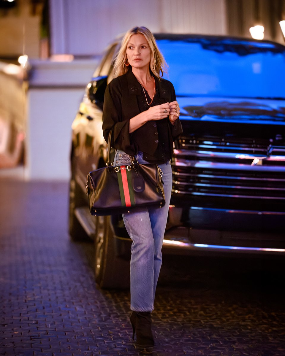 ケイト・モス #KateMoss は〔グッチ ボルセット〕#GucciBorsetto