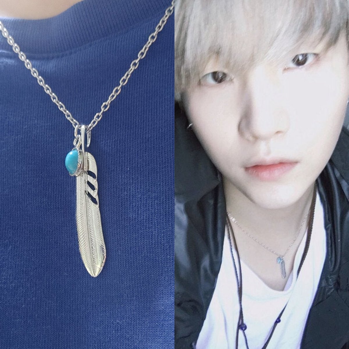 I bought the necklace worn by BTS member SUGA. BTSのメンバーのSUGA
