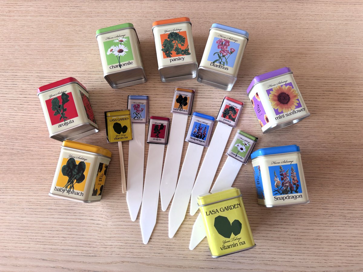 LASAガーデン season 8🍃 2026年も花プレートの工作タイム #花と野菜缶