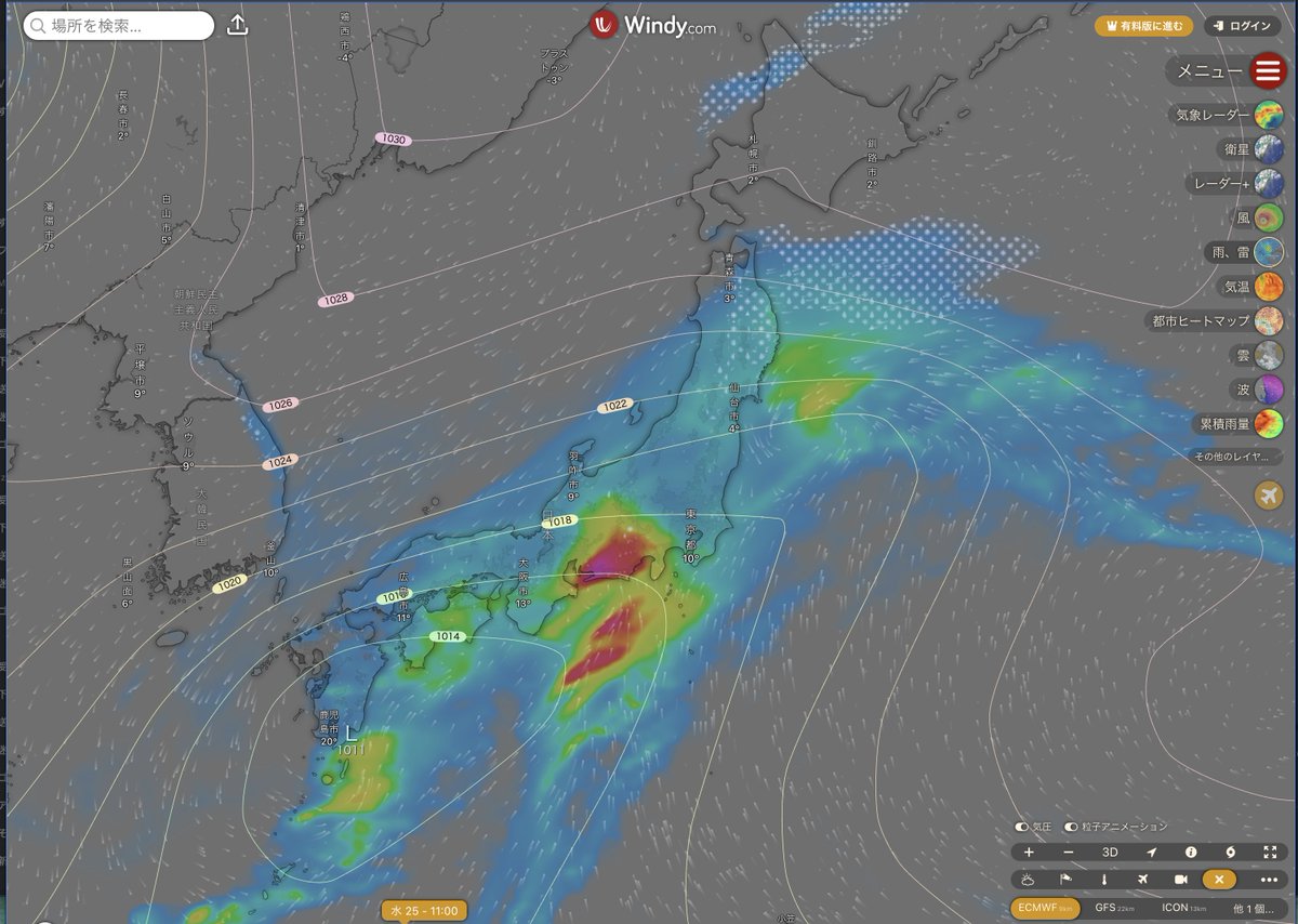 この雨はいかんだろ
