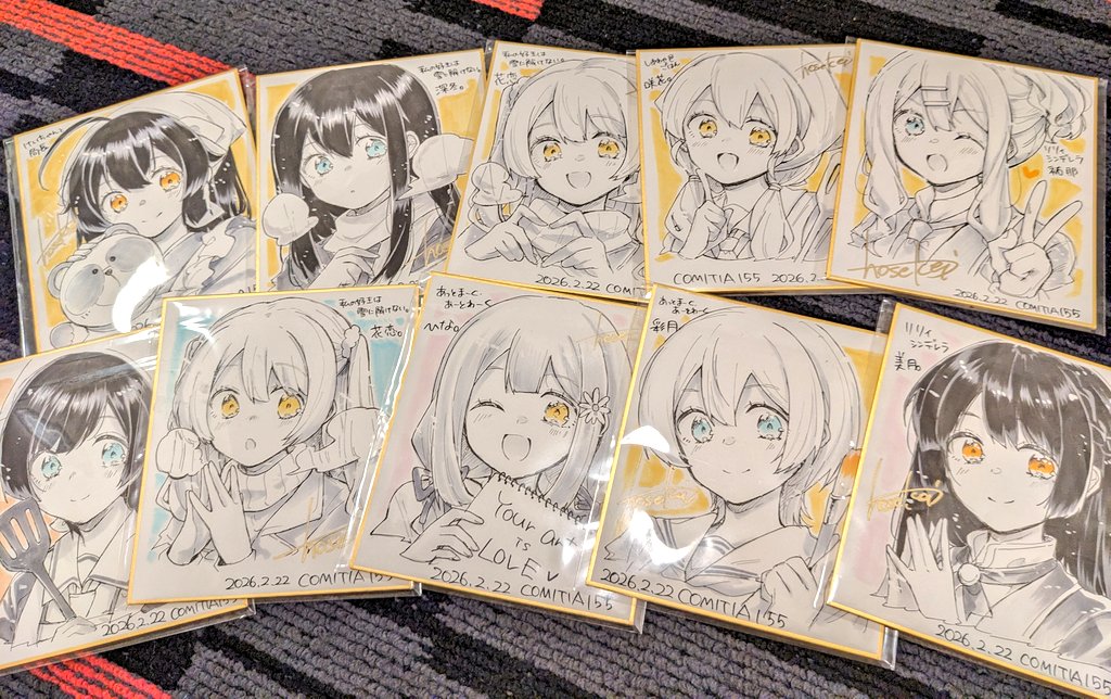 本日頒布のランダムミニ色紙はこちらです〜！！！✨✨✨✨よろしく