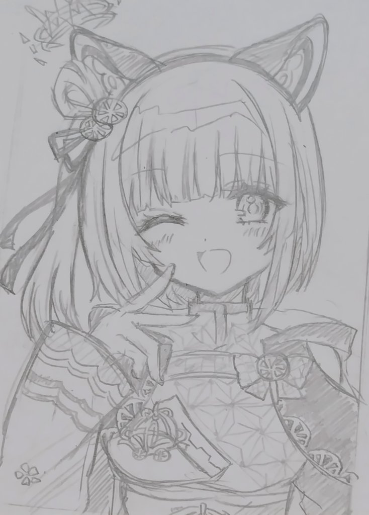 今日のらくがき お衣装描くの楽しすぎてついつい描いちゃう…！！