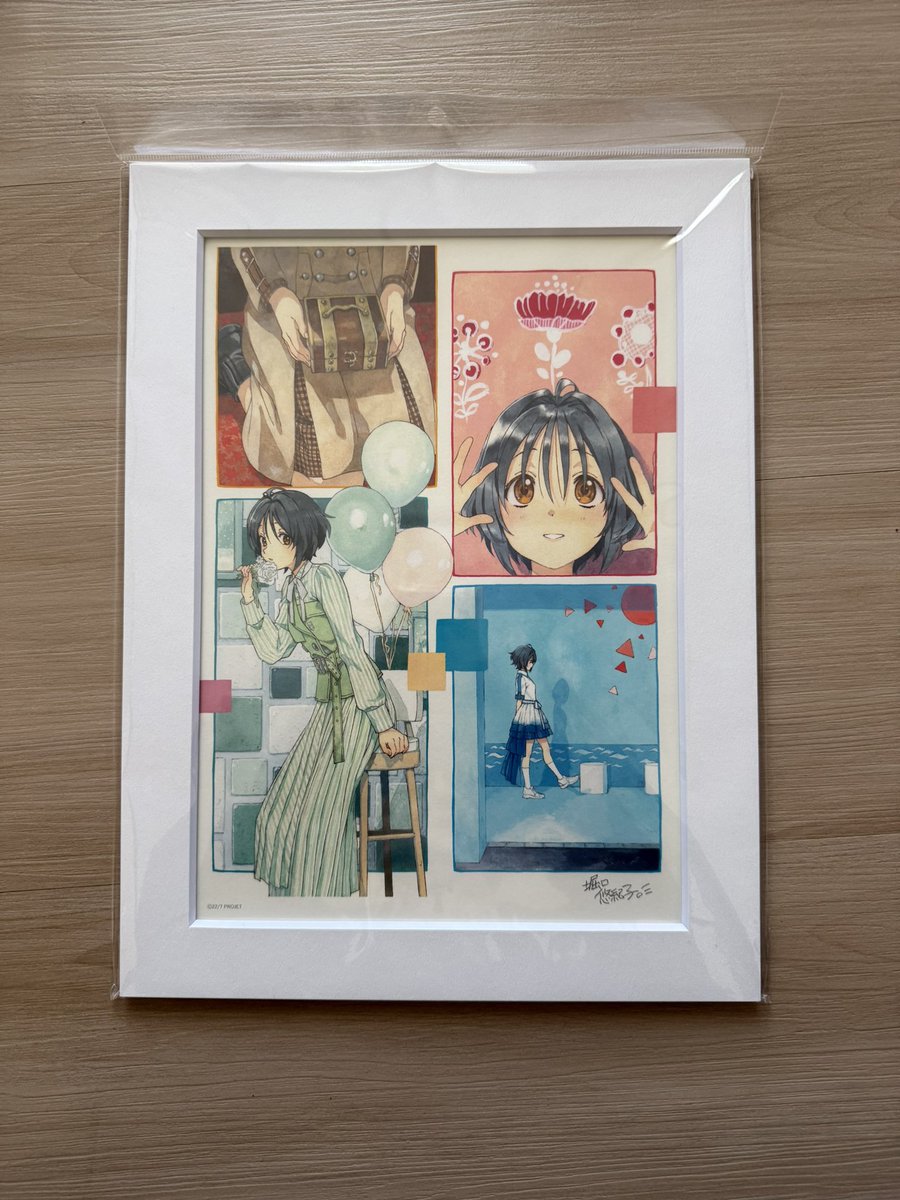 堀口先生のサイン入り複製原画届いた！ 何度見てもめっちゃ素敵なみう