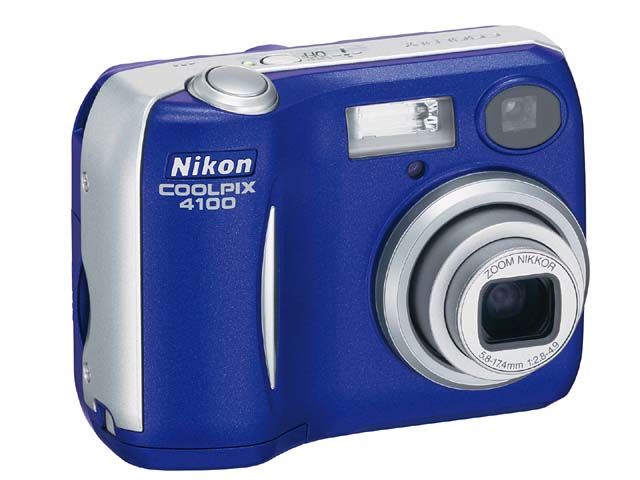 ニコン、400万画素コンパクトデジカメ「COOLPIX4100」