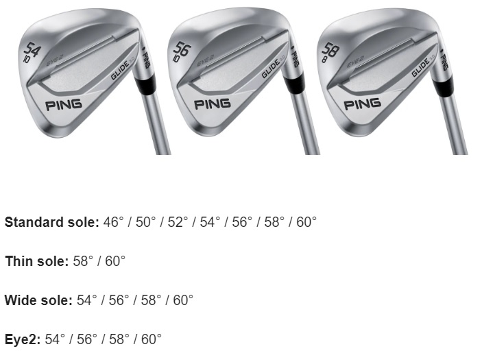 ピン グライド ウェッジ3.0 PING Glide 3.0 名器Eye2を含む4種類の