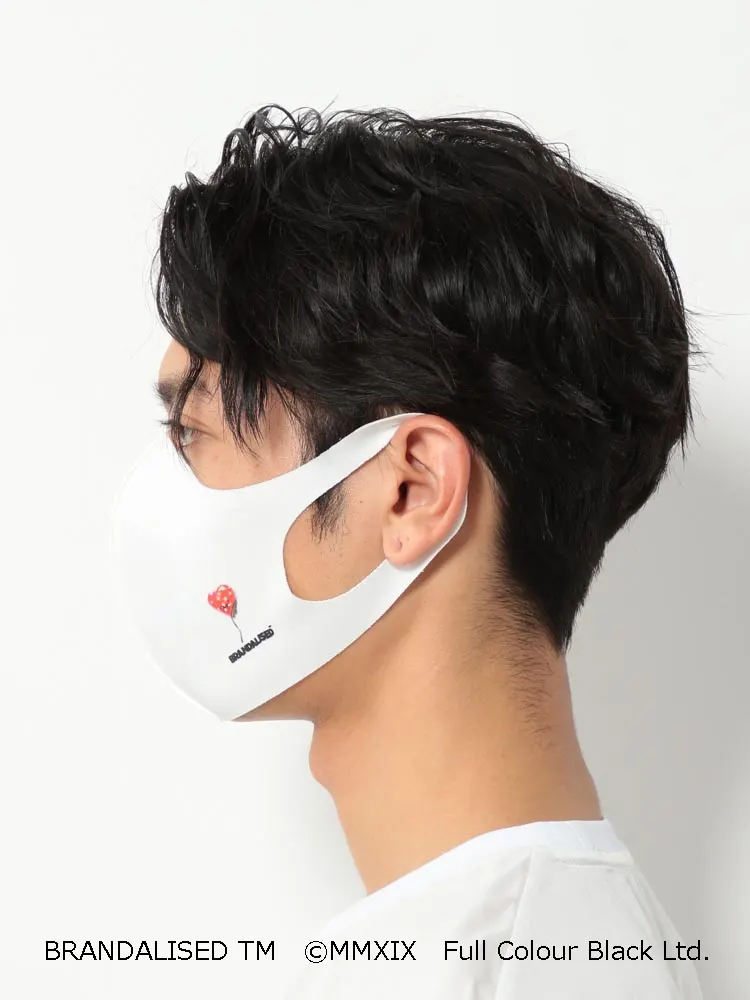 バンクシーのアートフォト マスク ホワイト Bandaged Heart | P.S.FA