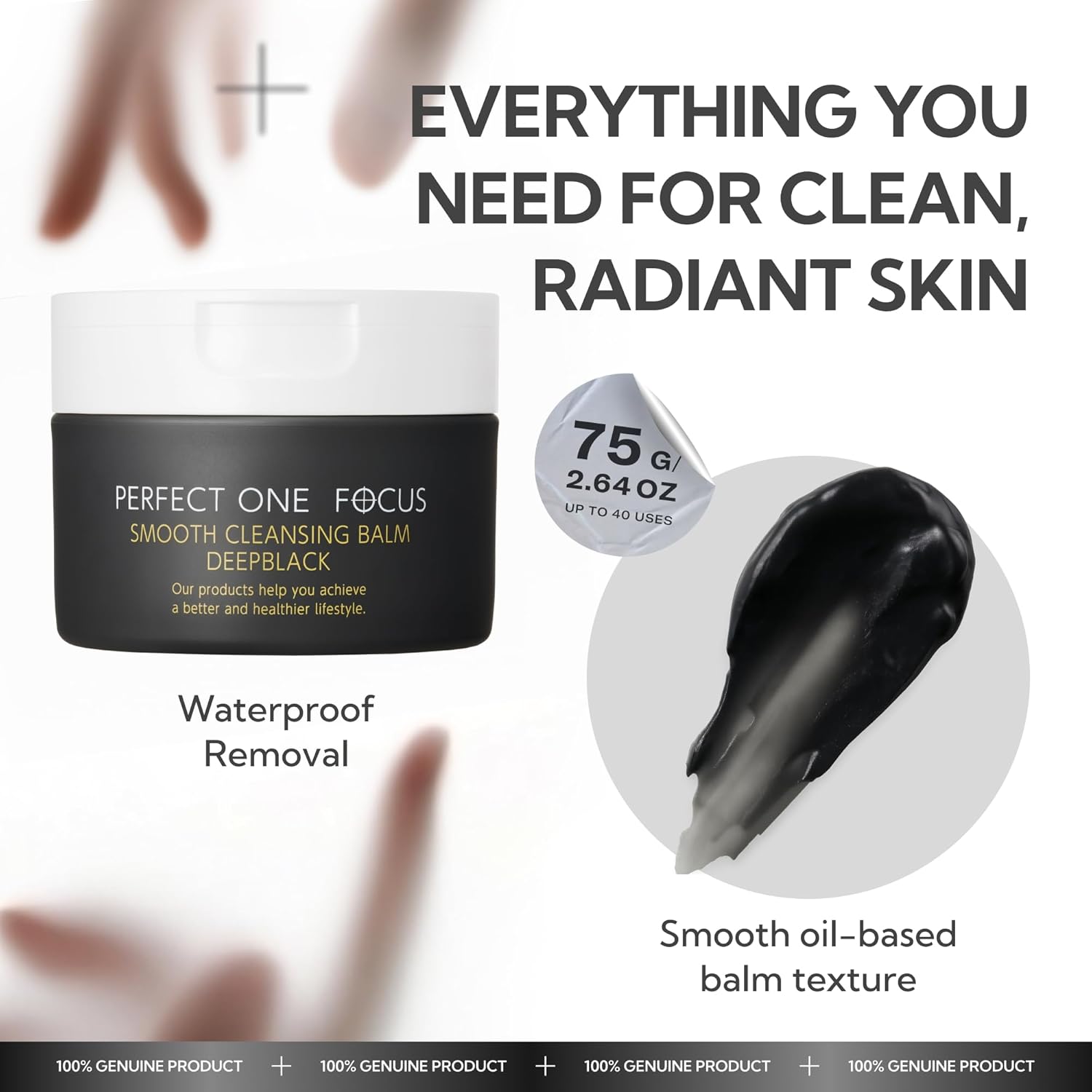 Smooth Cleansing Balm DeepBlack ❘ PERFECT ONE FOCUS – Perfectone