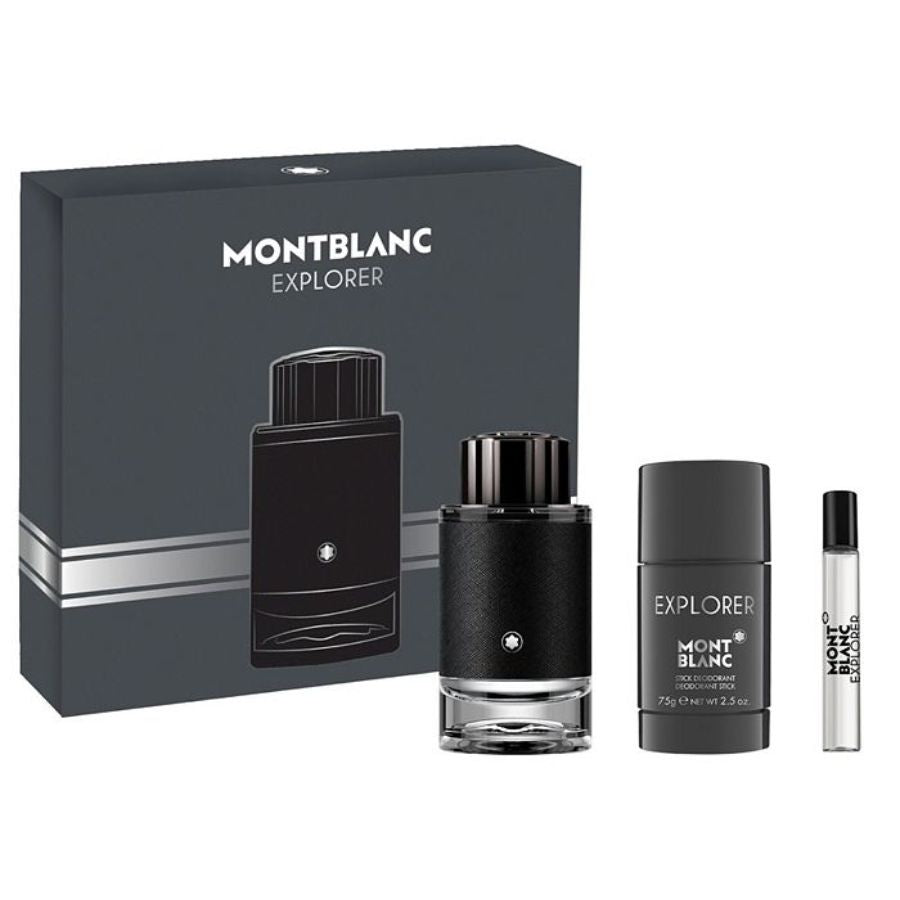 Explorer by Montblanc for Men 3.4 oz EDP 3PC Gift Set | PLA