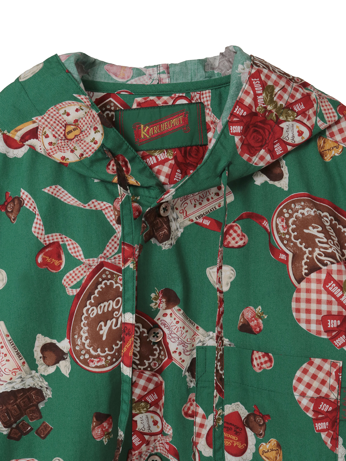 スウィートメモリーズプリントフードブラウス｜ピンクハウス