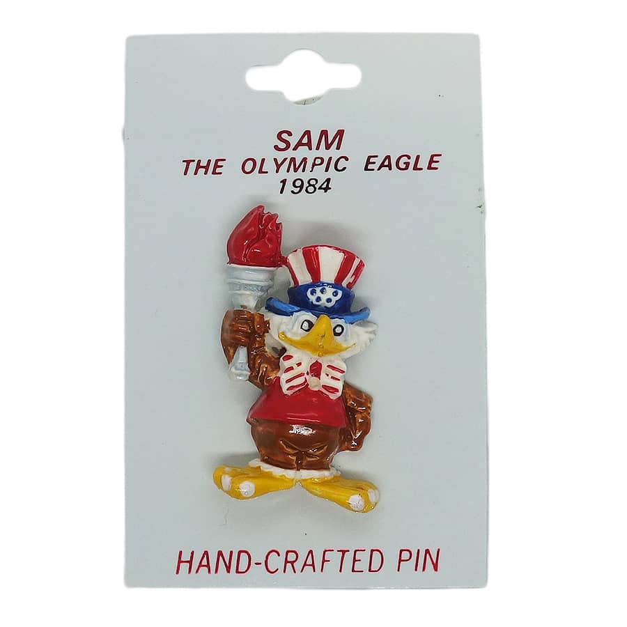 1984年 ロサンゼルスオリンピック イーグルサム ブローチ 五輪の通販