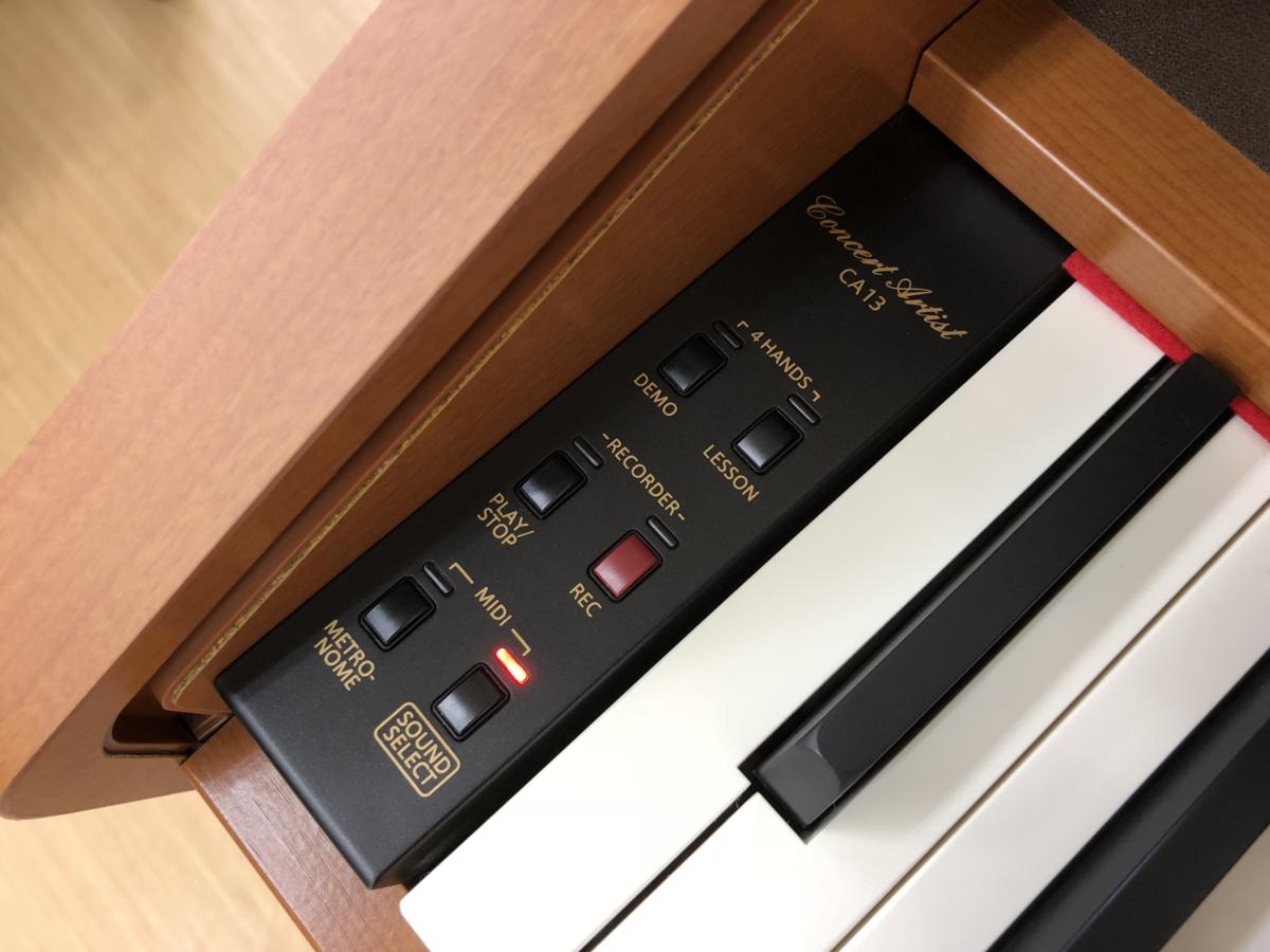 電子ピアノ KAWAI CA13C 木製鍵盤 2012年製 中古 椅子付き チェリー調