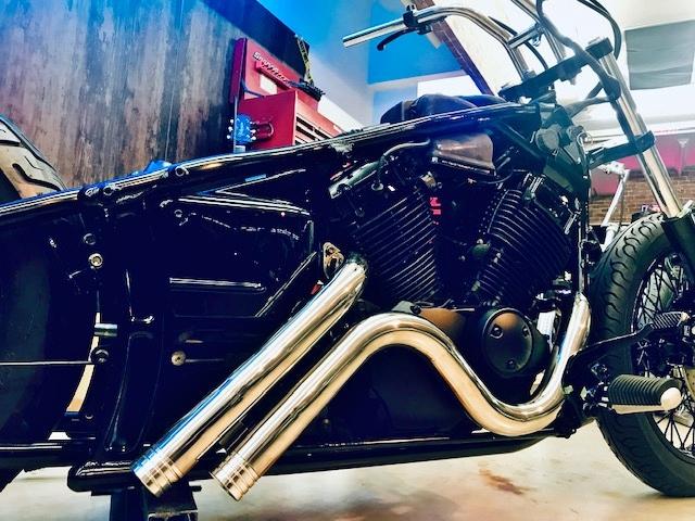 ワンオフマフラー ドラッグスターフルカスタム マフラーリメイクハート