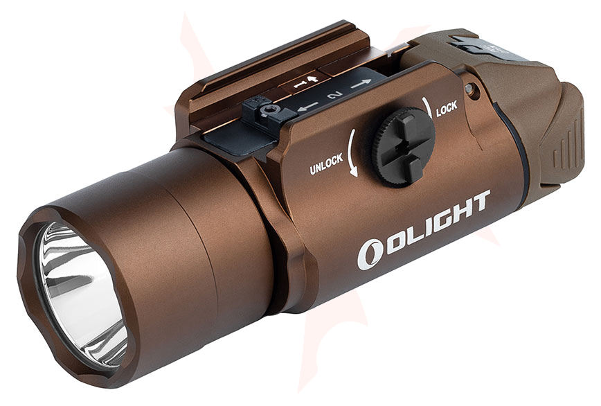 Olight Valkyrie PL Turbo LED Weaponlight, 800 Max Lumens, Desert