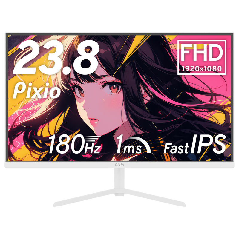 PX248PPWH / ホワイト | 23.8インチ 180Hz FHD IPSゲーミングモニター