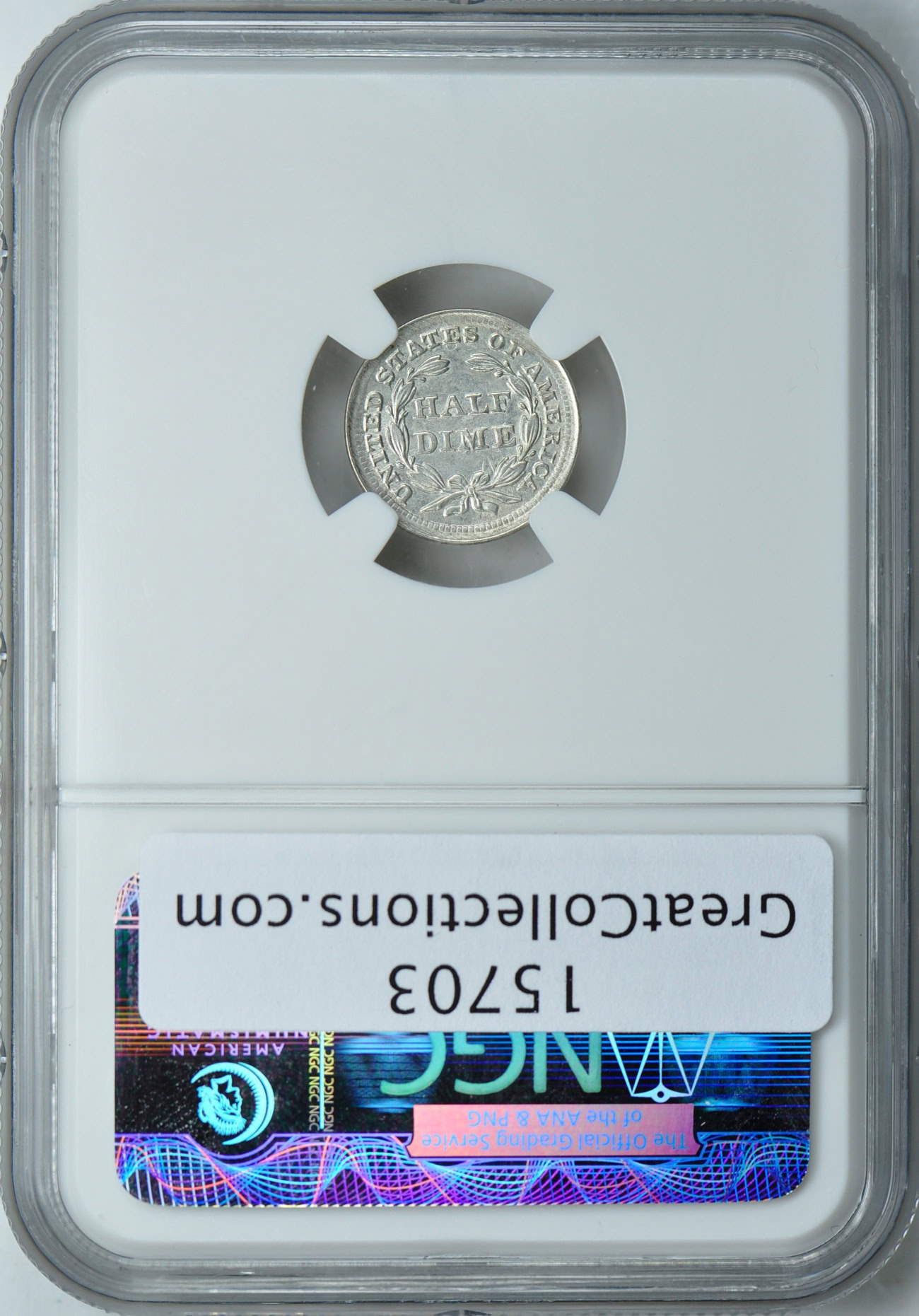 1854 Seated Liberty Half Dime Arrows High Date VP-001 NGC MS-63