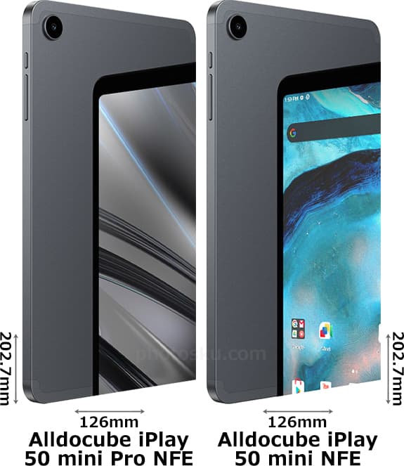 iPlay 50 mini Pro NFE」と「iPlay 50 mini NFE」の違い - フォトスク