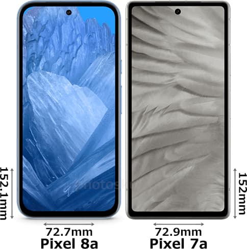 Pixel 8a」と「Pixel 7a」の違い - フォトスク