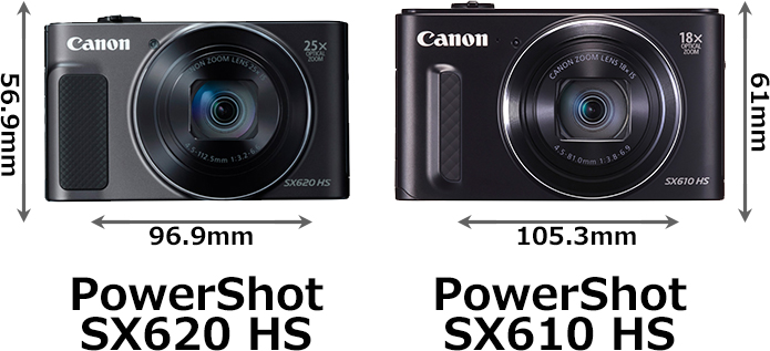 PowerShot SX620 HS」と「PowerShot SX610 HS」の違い - フォトスク