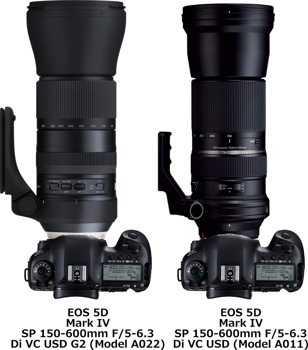 SP 150-600mm F/5-6.3 Di VC USD G2 (Model A022)」と「SP 150-600mm F