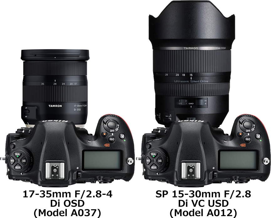 17-35mm F2.8-4 Di OSD」と「SP 15-30mm F2.8 Di VC USD」の違い