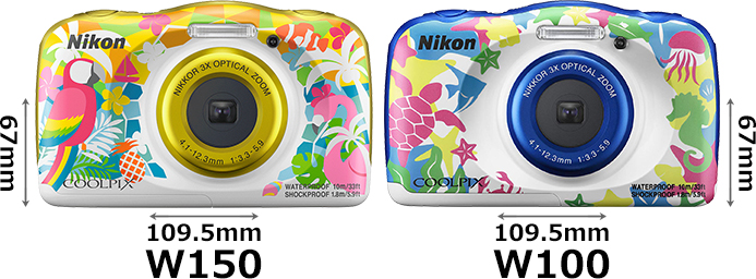 COOLPIX W150」と「COOLPIX W100」の違い - フォトスク