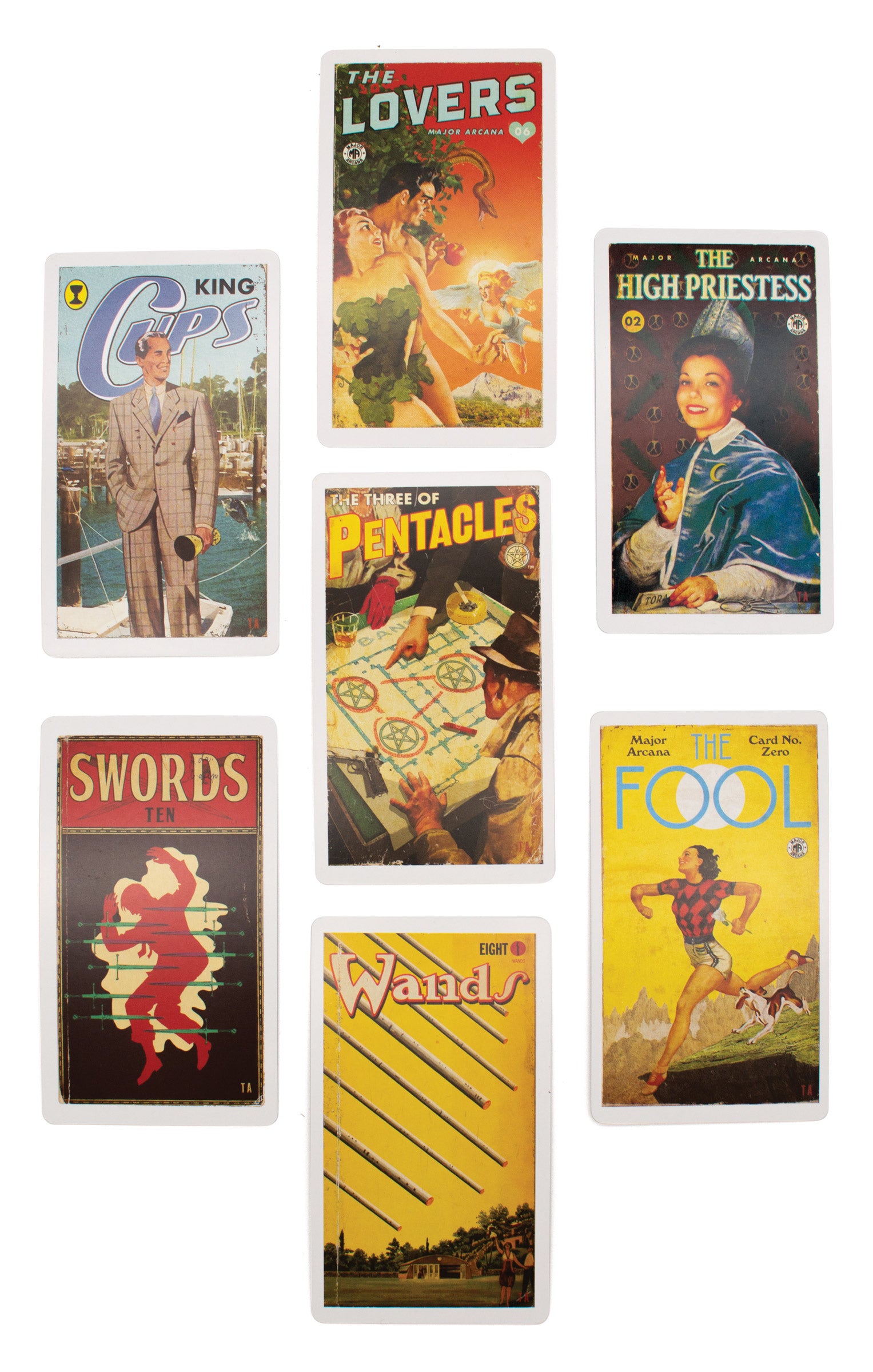 Pulp Tarot Deck by Todd Alcott | Smart and Funny Gifts by UPG