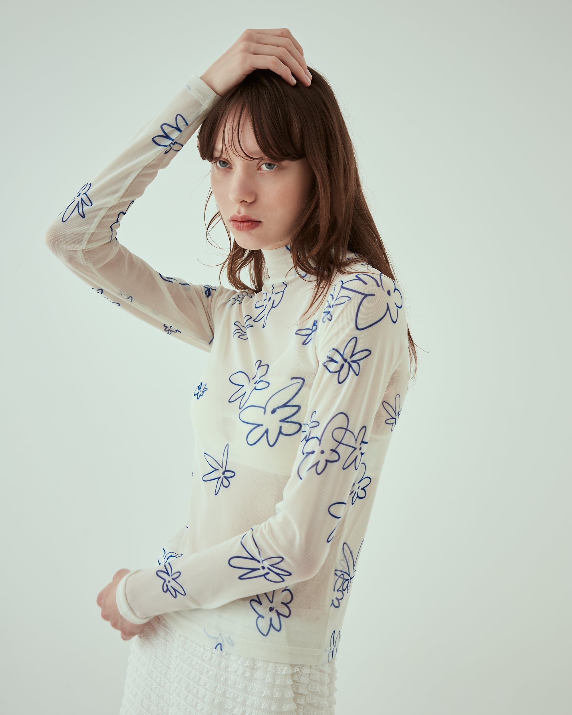 Balloon cami tunic (White)