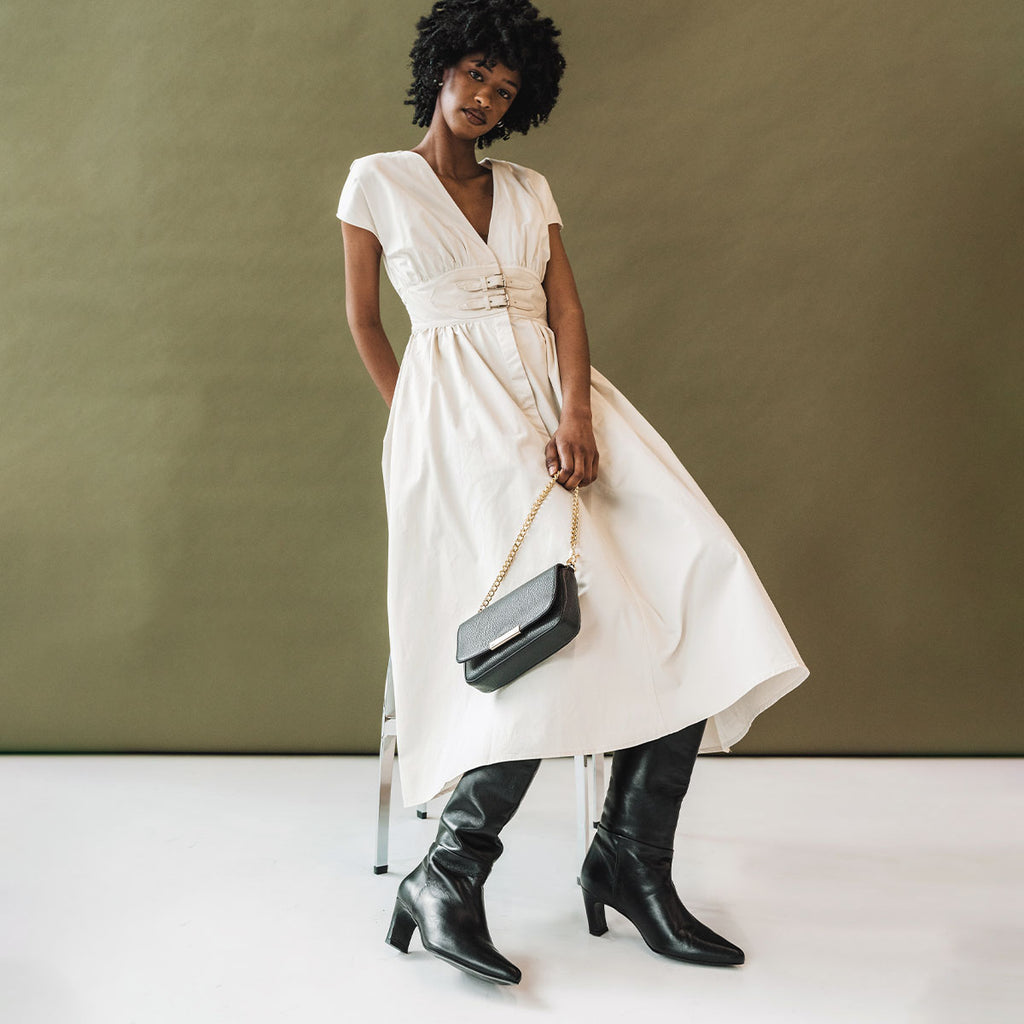 The Toujours Tall Boot Black – Poppy Barley