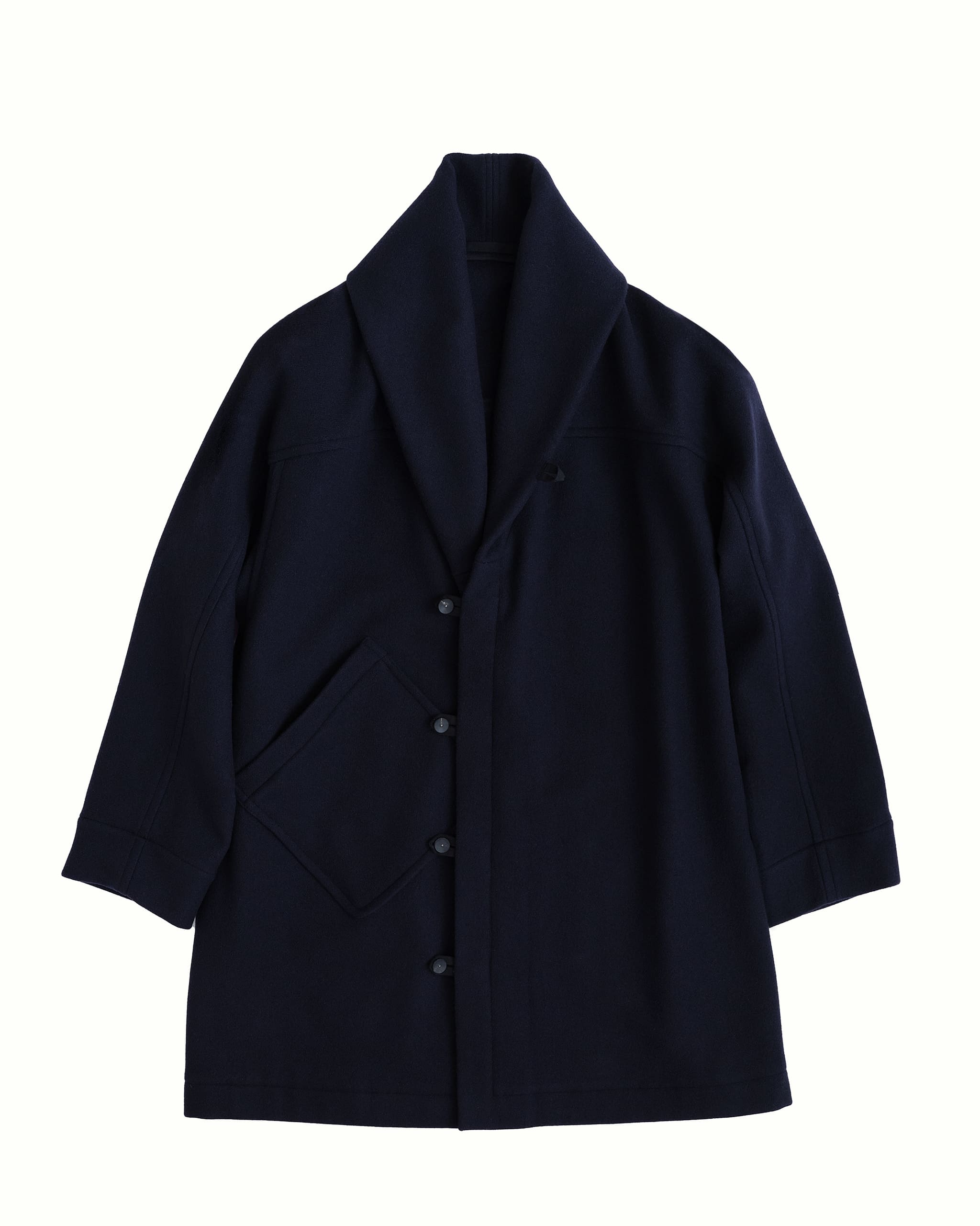 Collar Coat Solid Wool – POSTALCO