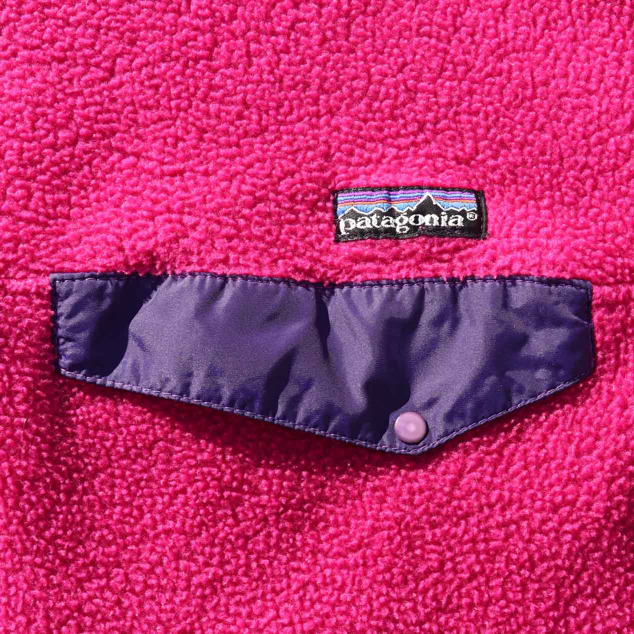 POST JUNK / 90's PATAGONIA ピンク×パープル スナップT [About XL]