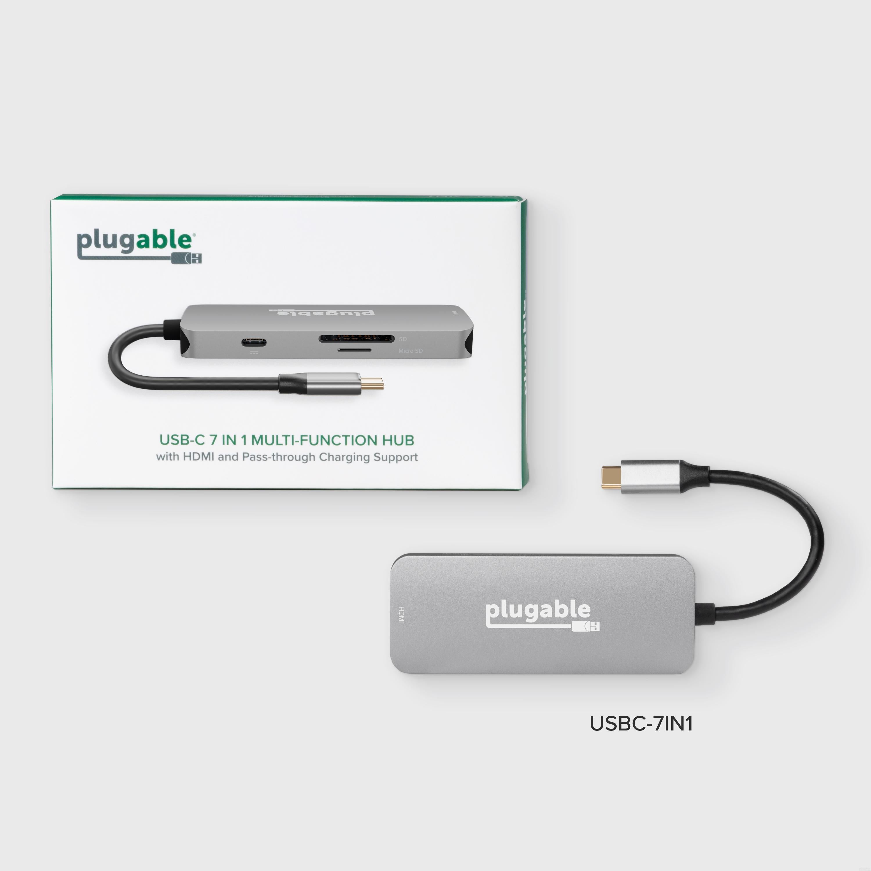 Plugable USB-C 7-in-1 Hub ~ Plugable Technologies