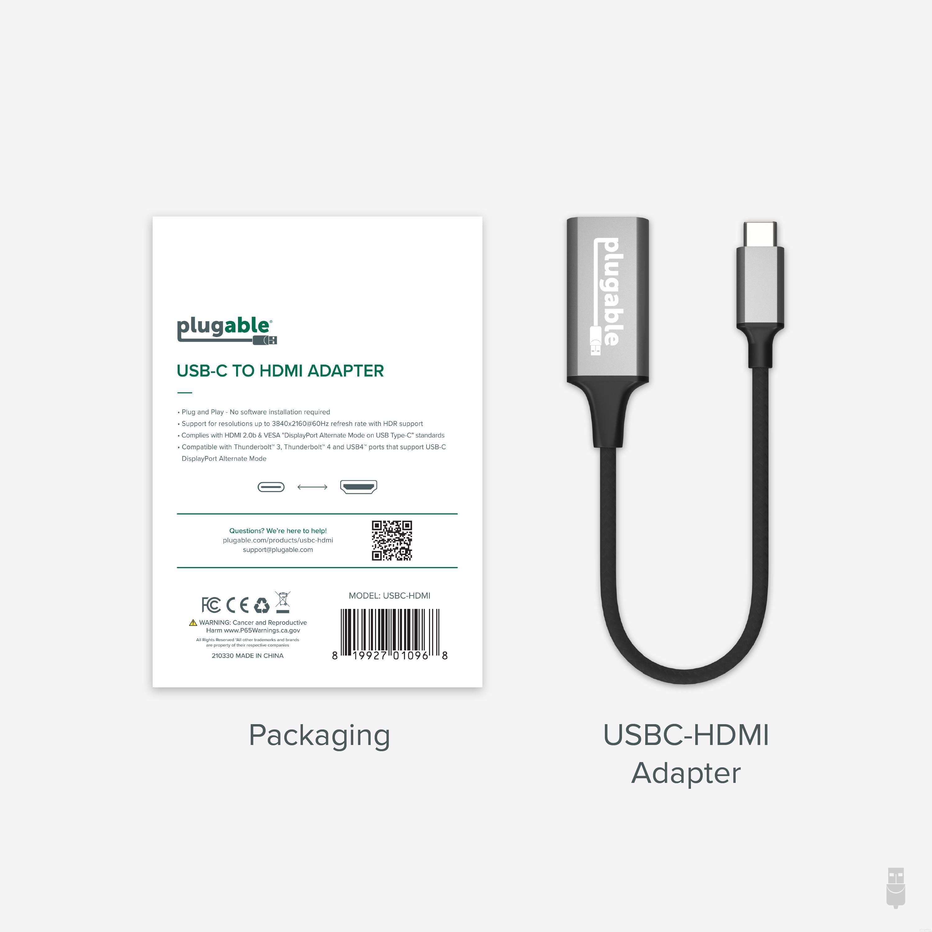 Plugable USB 3.1 Type-C to HDMI 2.0 Adapter ~ Plugable Technologies