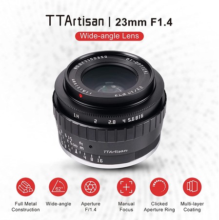 TTArtisan（銘匠光学）から「23mm F1.4 APS-C」新登場 | イングレート