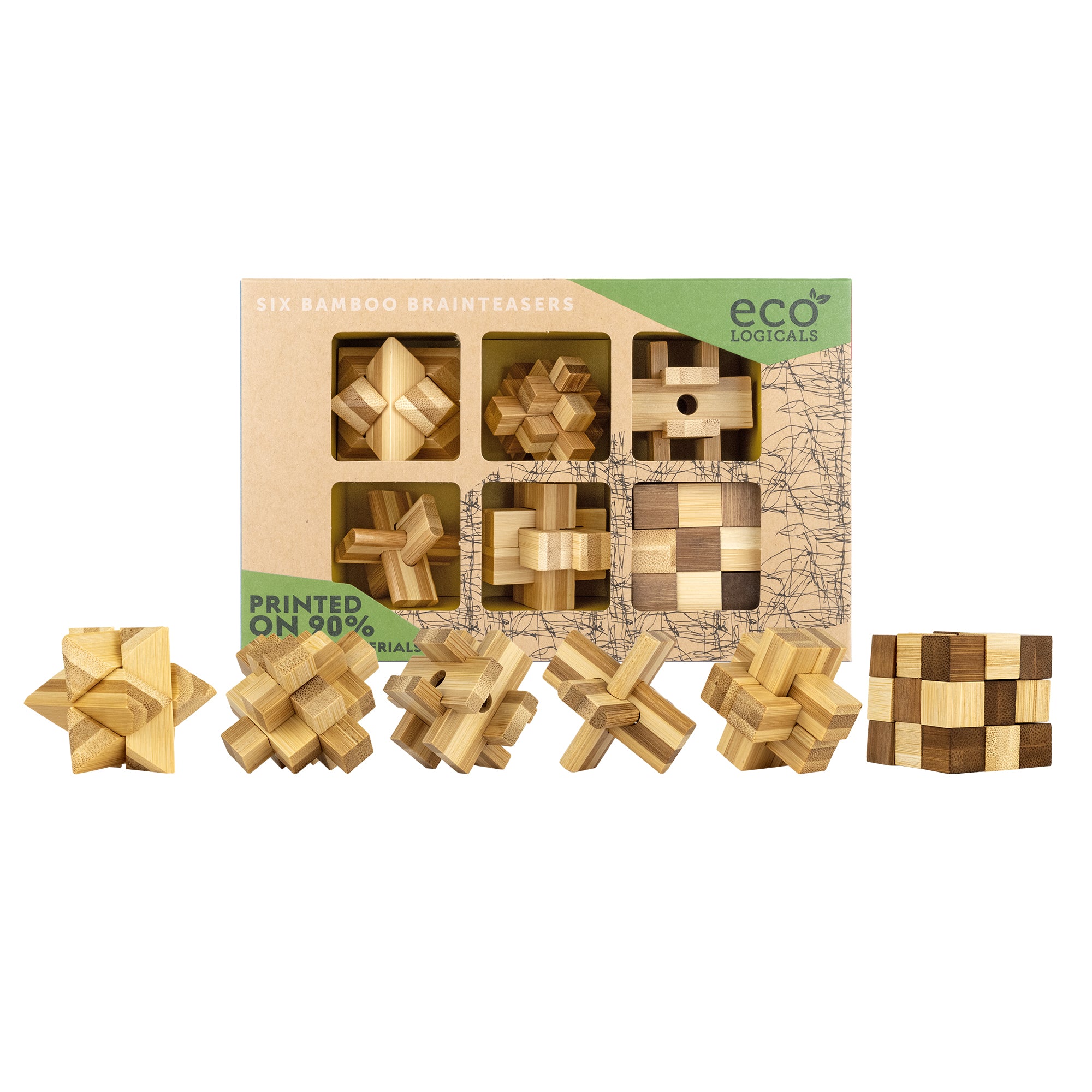 Project Genius: Ecologicals 6 Bamboo Brainteasers Variety Pack