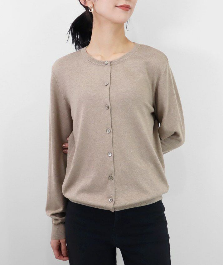 シルクカシミヤクルーネックカーディガン | Milestone公式オンラインストア