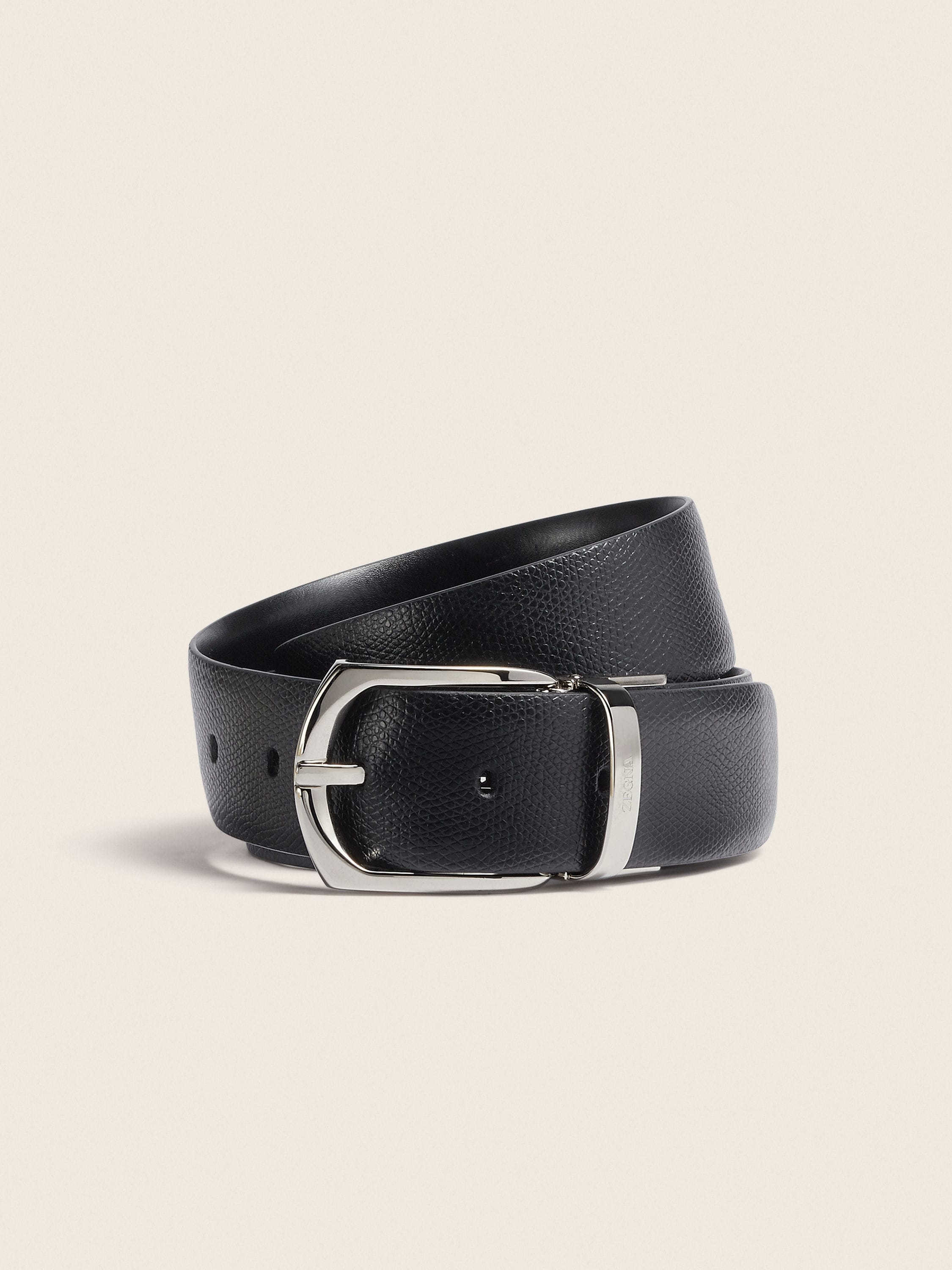Black Reversible Leather Belt FW25 22037911 | Zegna CA