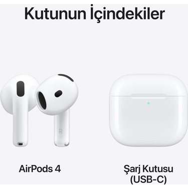 Apple Airpods 4. Nesil (MXP63TU/A) Fiyatları ve Özellikleri
