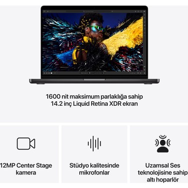 Apple MacBook Pro M4 Pro 24GB 512GB SSD macOS 14 Fiyatı