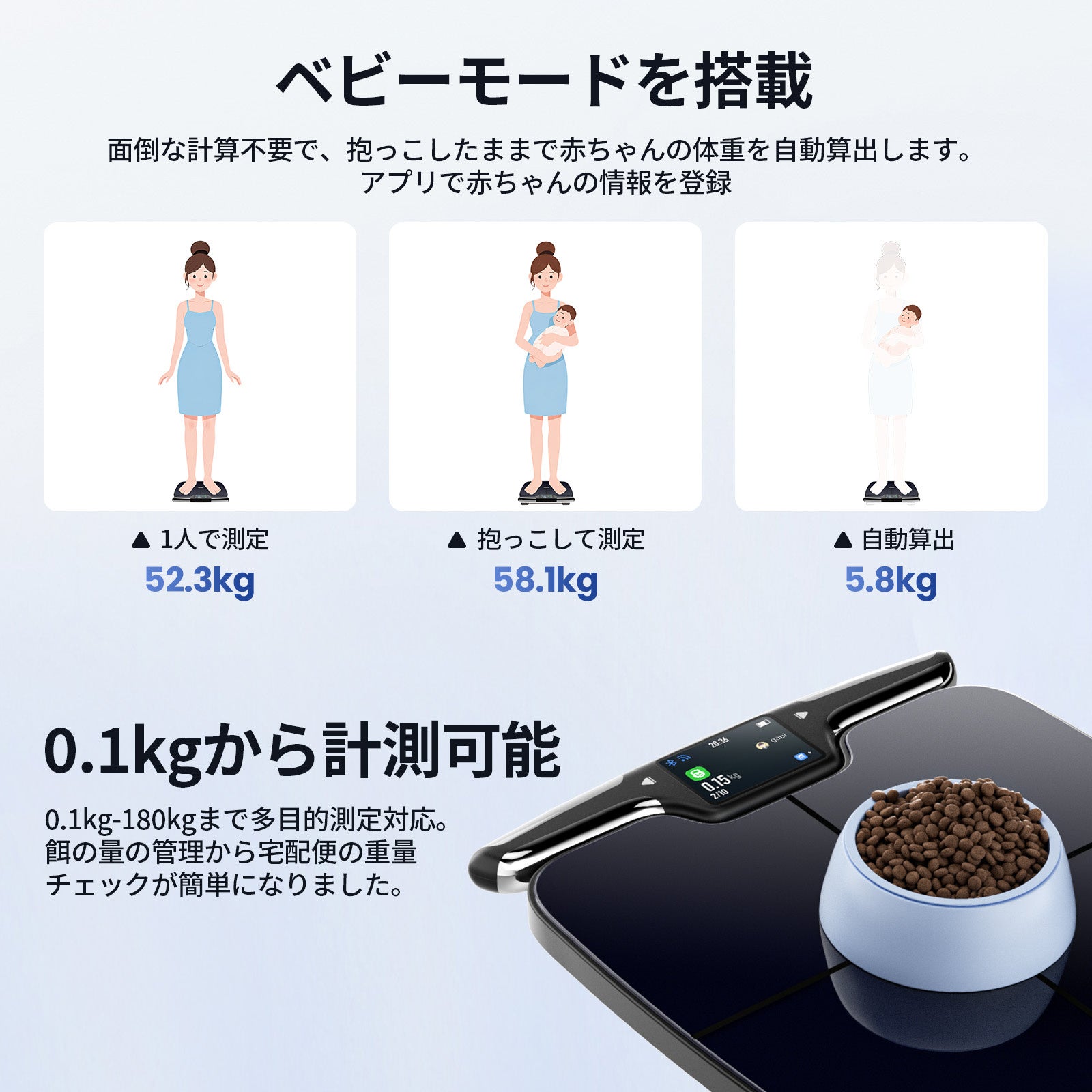 新商品】57項目を高精度測定する8電極スマート体重計・体組成計