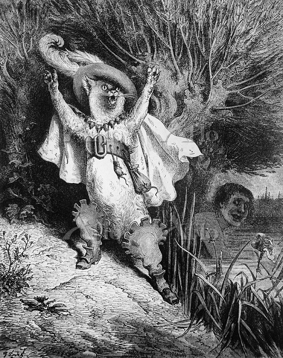 ギュスターヴ・ドレ ｢長靴をはいた猫｣ [14307058]のアート作品 - アフロ