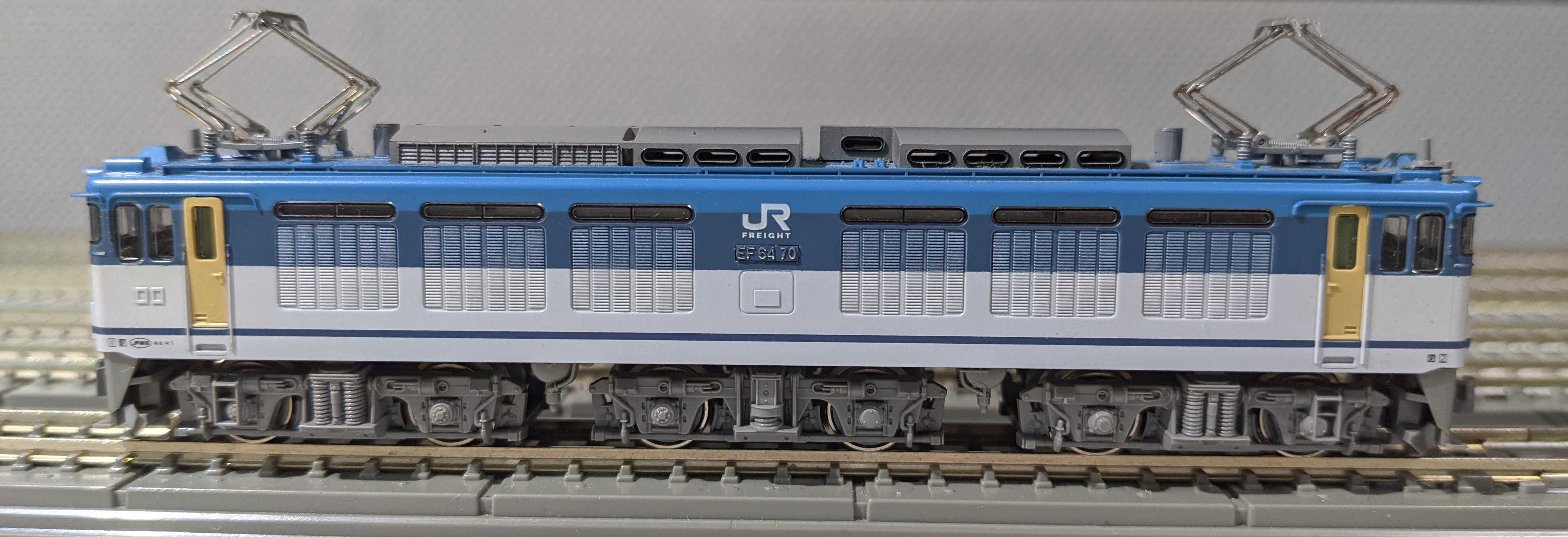 🔵🔧kato 3043 EF64 0番台 JR貨物色 全検 🟢試運転 - 竹ノ塚総合車両