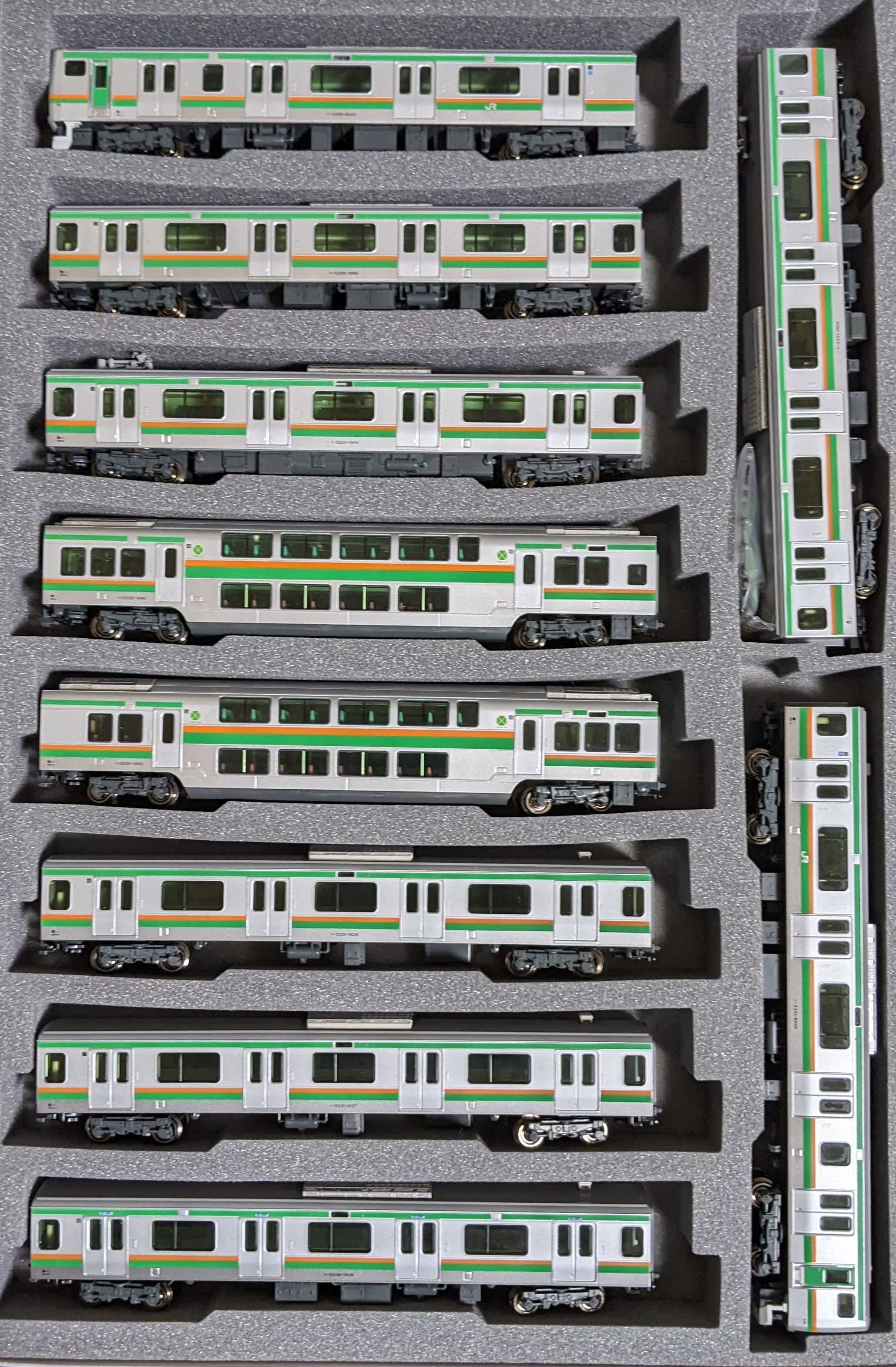 🟣kato 10-231 E231系 東海道線仕様 8両基本 10-232 ｻﾊ231/230 2両